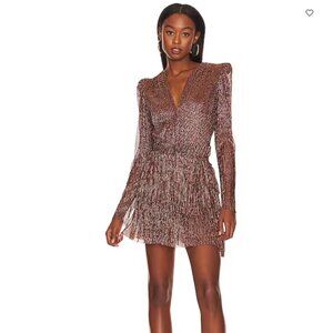 NWT Sabina Musayev x REVOLVE Solana Dress in Bronze size small